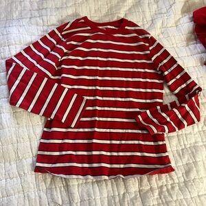 Wonder Nation Red and White Striped Shirt
